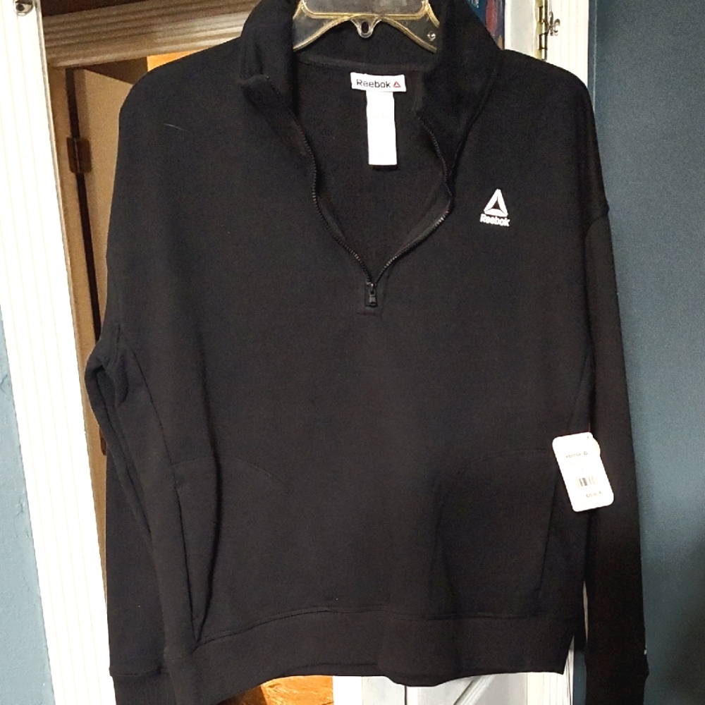 Reebok Black Quarter-Zip Pullover